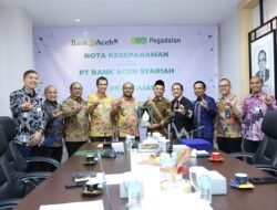 Bank Aceh dan Pegadaian Teken MoU Tingkatkan Layanan Digital