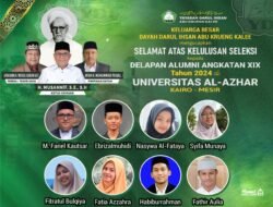 Delapan Alumni Darul Ihsan Abu Krueng Kalee Diterima di Universitas Al-Azhar Mesir