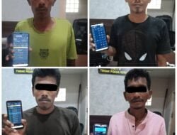 Tersangka Pemain Judi Online Dimasukkan ke Sel Polresta Banda Aceh