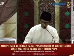 Bakal Calon Wali Kota Banda Aceh Jalani Uji Mampu Baca Al-Quran