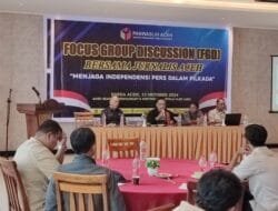 Panwaslih Aceh Gelar FGD Menjaga Independensi Pers dalam Pilkada