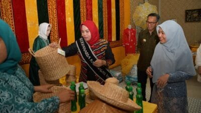 Pj Ketua Dekranasda Aceh Borong Karya Perajin Binaan Dekranasda Nagan Raya