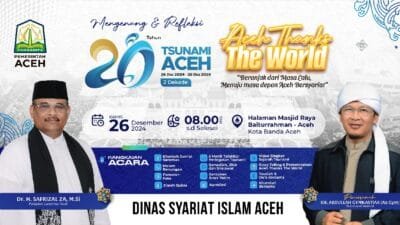 Pemerintah Aceh Ajak Masyarakat Mengenang 20 Tahun Tsunami