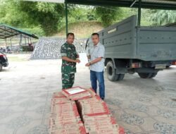 Pangdam IM Bantu Ribuan Keramik untuk Masjid dan Mushalla