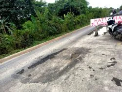 Masyarakat Protes Pekerjaan Proyek Jalan Kuta Binjai-Alue Ie Mirah