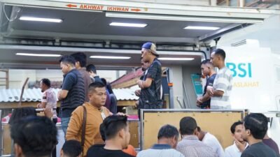 BSI Aceh Hadirkan Dua Unit Mobil Mushalla ke Stadion Dimurthala