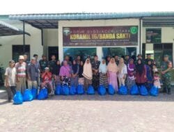 Danramil 16/Banda Sakti Bagikan Sembako untuk Fakir Miskin dan Dhuafa Jelang Ramadhan