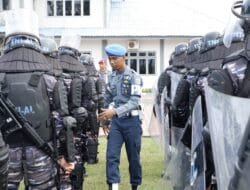 Lanal Lhokseumawe Laksanakan Latihan Simulasi Penindakan Huru Hara
