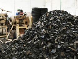 Ekspor Perdana 162 Ton Serbuk Karet ke Tiongkok