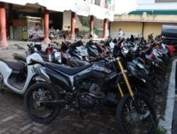 Polresta Banda Aceh Amankan Puluhan Motor Balap Liar di Ulee Lheue