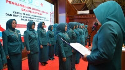 Marlina Lantik Ketua PKK, Pembina Posyandu, dan Ketua Dekranasda Kabupaten Kota