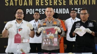 Pelaku Pembobolan Brankas di Aceh Besar Ditangkap Usai Melarikan Diri ke Medan