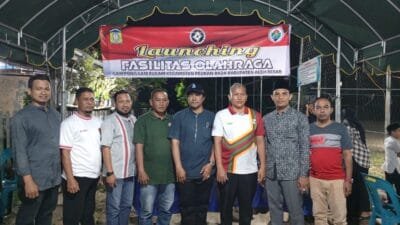 Gampong Lam Rukam Bangun Lapangan Bola Mini dengan Dana Desa