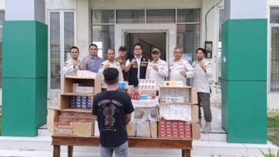Razia Gabungan, Bea Cukai Aceh dan Satpol PP WH Sita 90 Ribu Batang Rokok Ilegal di Pidie Jaya dan Bireuen