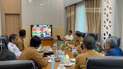 Wakil Bupati Aceh Besar dan Forkopimda Ikut Rakor Pengendalian Inflasi, Dukung Program Nasional Presiden Prabowo