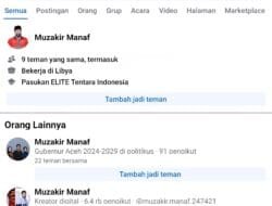 Akun Facebook Muzakir Manaf Meresahkan!