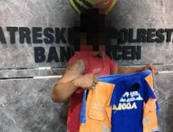 Pria Bertato Terjaring Operasi Tim Anti Premanisme di Sekitar Masjid Raya Baiturrahman Banda Aceh
