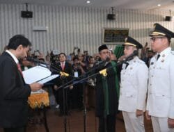 Pesan Gubernur Aceh saat Lantik Wali Kota dan Wakil Wali Kota Langsa