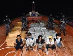 TNI AL Gagalkan Penyelundupan 1,9 Ton Narkotika dengan Kapal Asing