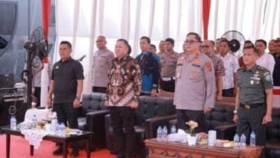 Bupati Aceh Besar Hadiri Ground Breaking Gudang Ketahanan Pangan Polri