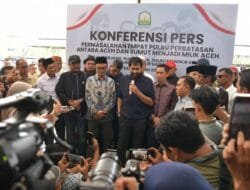 Baru Tiba di Aceh, Mualem Kembali Ditanya Wacana Kelola Bersama Empat Pulau