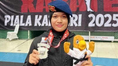 Polwan Polda Aceh Raih Juara II Karate Piala Kapolri