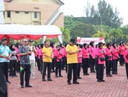 Meriahkan Hari Bhayangkara Ke-79, Polda Aceh Gelar Olahraga Bersama