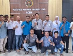 Menjabat Plt Kabid Humas Bank Aceh Syariah, Hafas Silaturahmi ke PWI Aceh