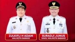 Zulkifli H Adam dan Suradji Junus Sah Jabat Wali Kota dan Wakil Wali Kota Sabang 2025–2030