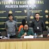 Polresta Banda Aceh Tangkap Terduga Pelaku Kekerasan Seksual terhadap Anak di Bawah Umur
