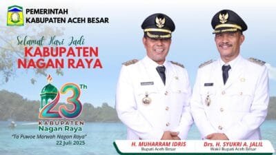 Bupati Aceh Besar H. Muharram Idris: Selamat HUT ke-23 Kabupaten Nagan Raya