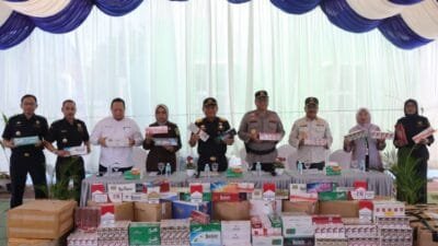 Kanwil Bea Cukai Aceh Musnahkan Ratusan Ribu Rokok Ilegal, Dihadiri Kapolda Aceh