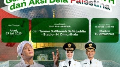 Aksi Ahad Pagi, Wali Kota Banda Aceh Ajak Warga Berikan Donasi Terbaik untuk Palestina