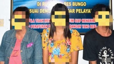 Tiga Orang Tertangkap Tangan Bawa Sabu