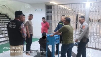 Warga Langsa Diduga Curi Uang Kotak Amal Masjid Raya Baiturrahman Banda Aceh