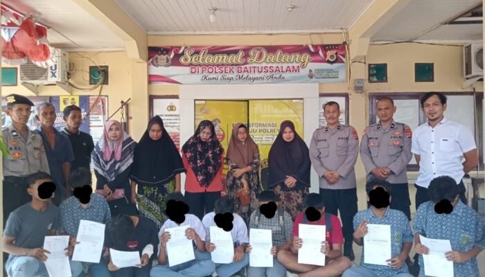 Sejumlah Siswa Bolos Sekolah Dibawa ke Polsek Baitussalam