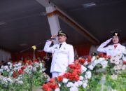 Wakil Bupati Aceh Besar Pimpin Upacara Penurunan Bendera HUT RI Ke-80
