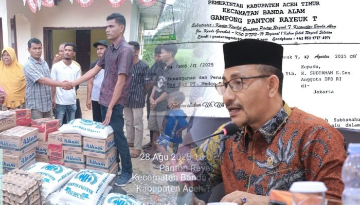 Haji Uma Kirim Bantuan ke Pengungsi Terdampak Bau Gas PT Medco E&P Malaka di Aceh Timur