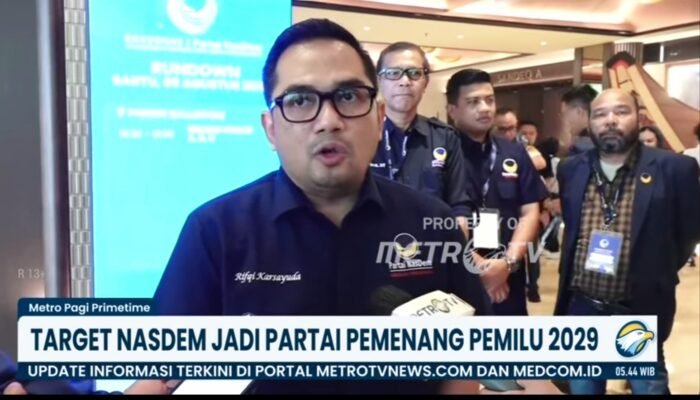 NasDem Target Jadi Partai Pemenang Pemilu 2029
