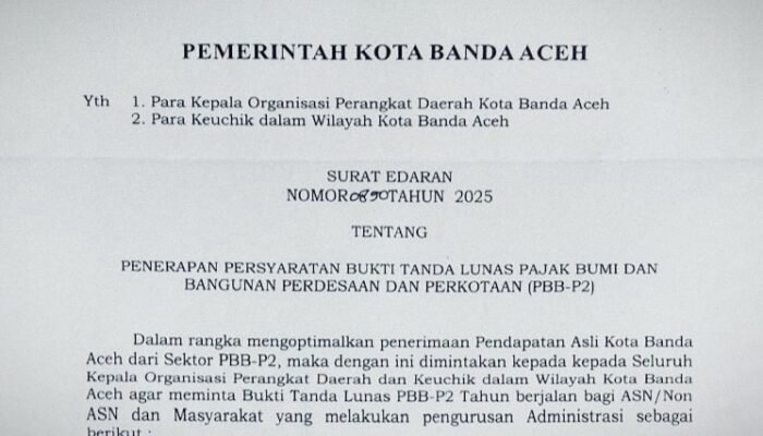 Syarat Lunas PBB Dinilai Berpotensi Memeras Warga Banda Aceh, Begini Penjelasan Pengamat