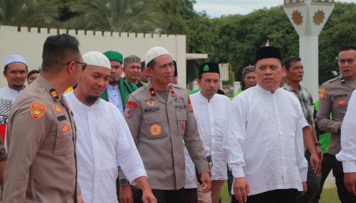 Kapolda Aceh Gelar Salat Gaib dan Doa Bersama Ojol: Mari Rawat Persaudaraan