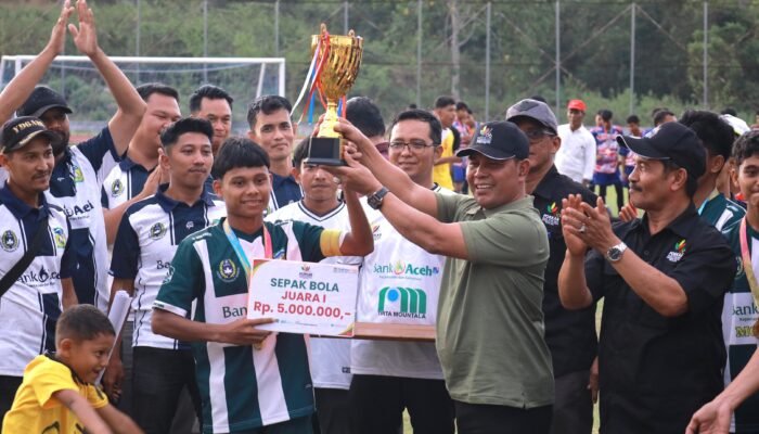 Bungkam Pulo Aceh 3-0, Blang Bintang Boyong Medali Emas Cabor Sepakbola PORKAB 2025