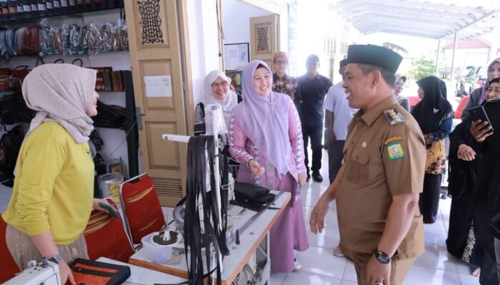 Syeh Muharram Tinjau Galeri dan Rumah Produksi UMKM Dekranasda Aceh Besar