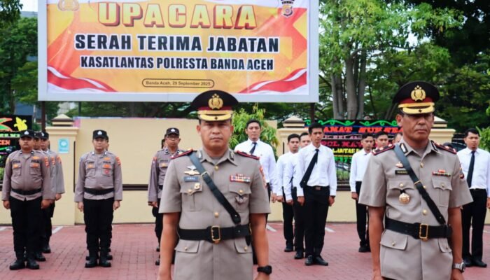 Kompol Mawardi Resmi Jabat Kasat Lantas Polresta Banda Aceh, Kapolresta Tekankan Inovasi dan Pelayanan Publik