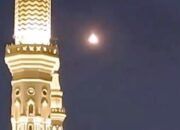 Heboh! Terjadi Ledakan Keras di Udara Dekat Masjid Nabawi, Terlihat Benda Mirip Rudal