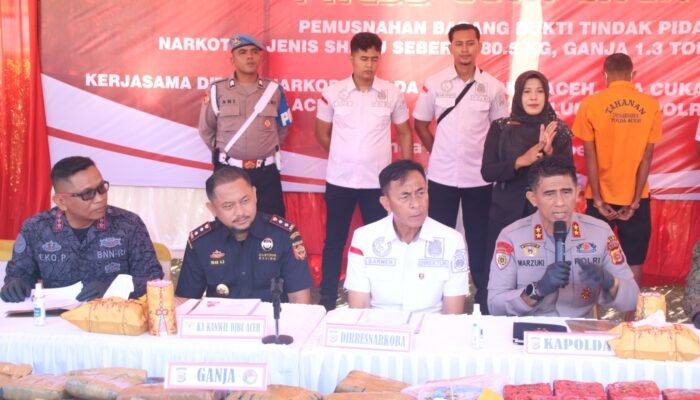Polda Aceh Berhasil Selamatkan Jutaan Orang dari Bahaya Narkoba