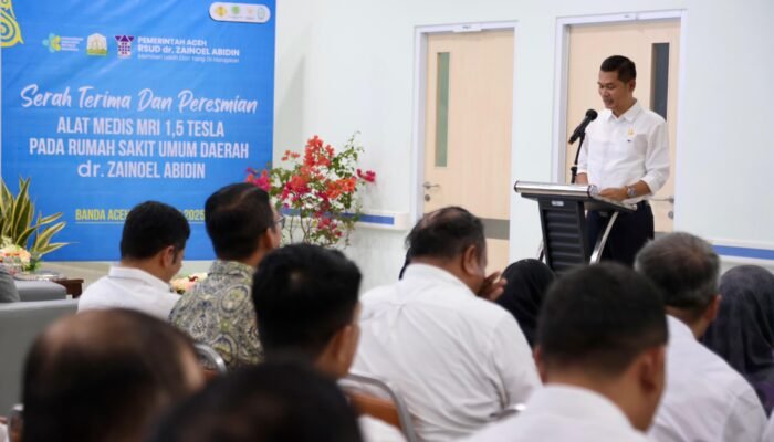 Sekda Aceh Resmikan Alat MRI 1,5 Tesla di RSUD Zainoel Abidin