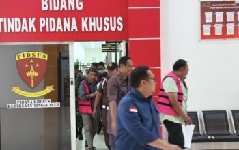 Kasus Korupsi Sawit Aceh Jaya Memasuki Tahap II, Tiga Tersangka Resmi Ditahan di Rutan Kajhu