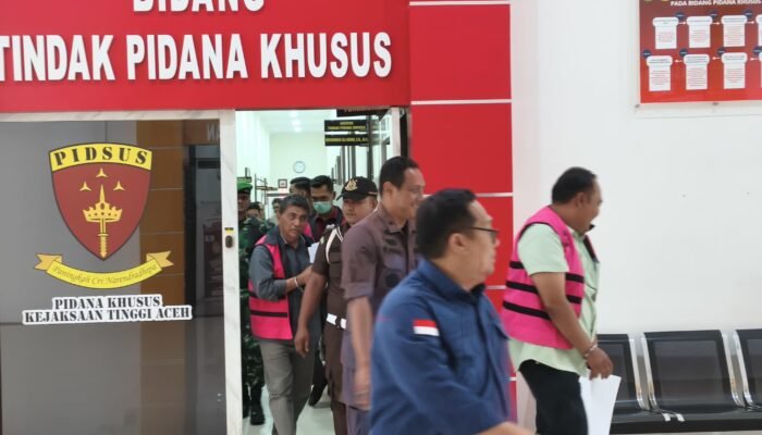Kasus Korupsi Sawit Aceh Jaya Memasuki Tahap II, Tiga Tersangka Resmi Ditahan di Rutan Kajhu