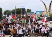KAMMI Banda Aceh Gelar Aksi Dukung Palestina Merdeka di Tugu Simpang Lima